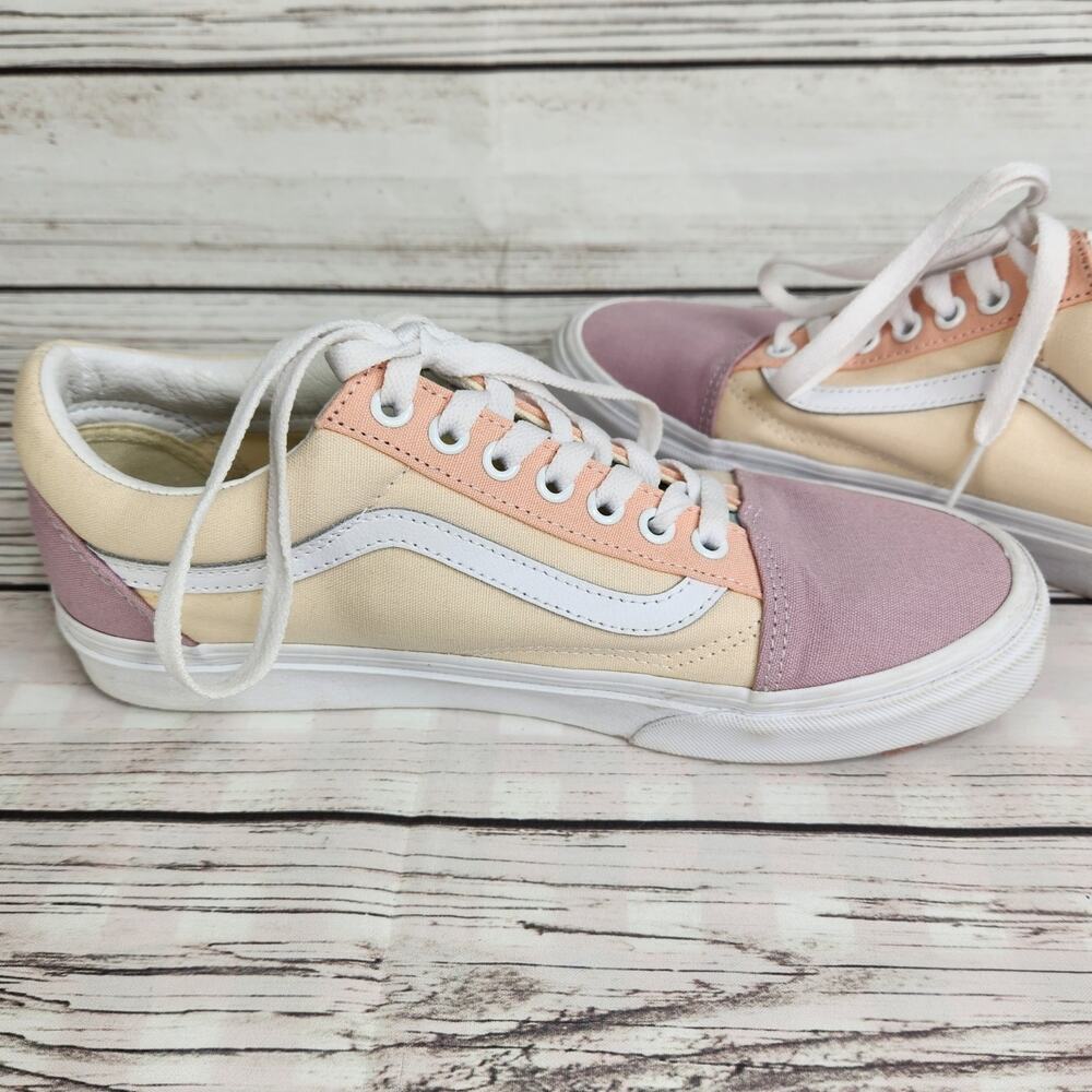 Vans Retro Pastel Block Old School Shoe Multicolor (Men 8/Women 9.5) Unisex - Picture 4 of 11